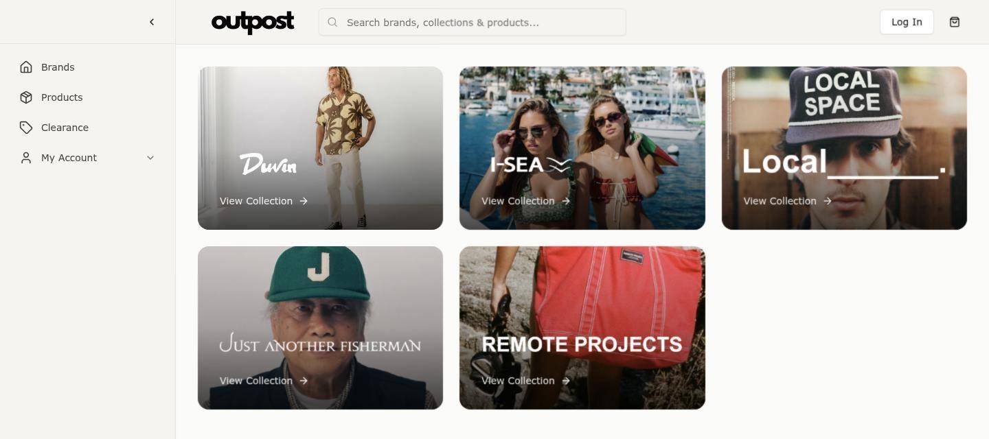 Wholesale portal: Outpost